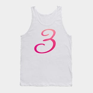 Letter Z Monogram, Pink Color Personalized Design Tank Top